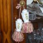 Vintage Salt Pepper Tassels Handmade JAPAN Unique Shabby Chic