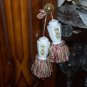 Vintage Salt Pepper Tassels Handmade JAPAN Unique Shabby Chic