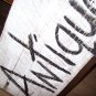 Rustic Primitive Antique Sign Antiques Barn Wood Cabin Decor Hand Painted