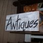 Rustic Primitive Antique Sign Antiques Barn Wood Cabin Decor Hand Painted