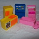 Vintage Dollhouse Furniture Miniatures Plastic ARCO Hong Kong Toys Role Playing