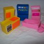 Vintage Dollhouse Furniture Miniatures Plastic ARCO Hong Kong Toys Role Playing