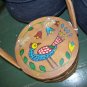 Vintage Basket Purse Retro Handbag Bag Woven Wood
