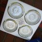 Vintage Silver Coasters for Drinks Paris Chic Modern Home Decor