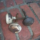 Vintage Metal Door Knobs Industrial Rustic Restoration Hardware Rusty Set of 3