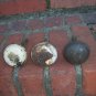Vintage Metal Door Knobs Industrial Rustic Restoration Hardware Rusty Set of 3