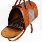Airline Approved Handmade Leather Kilim Dog purse carrier