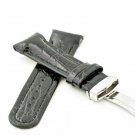 20mm 22mm 24mm BLACK LEATHER WATCH BAND JOE RODEO JOJO NEW JO JO