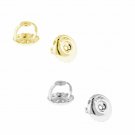 1 PAIR 0.26 14KT WHITE YELLOW GOLD SCREW ON SCREW OFF REPLACEMENT EARRING BACKS