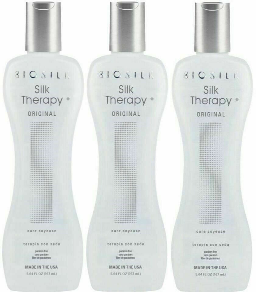 3X BOTTLES OF BIOSILK SILK THERAPY ORIGINAL SERUM 5.64 OZ NEW FAST SHIPPING