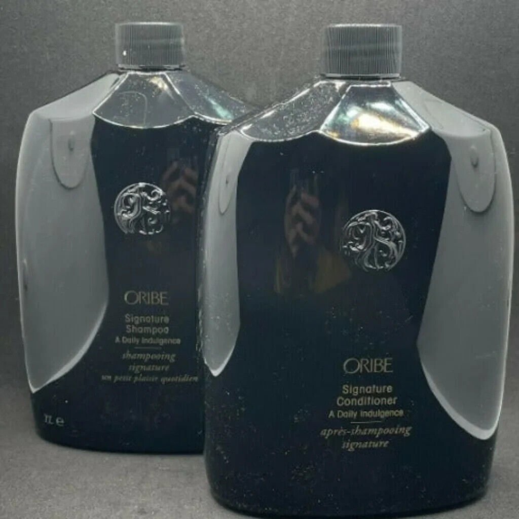Oribe Signature Shampoo & Conditioner Liter Duo 33.8 oz W/ Pumps FAST SHIP