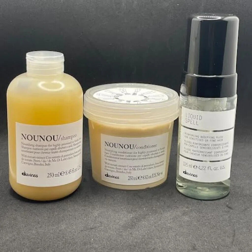 Davines NOUNOU SHAMPOO & CONDITIONER + Bonus Liquid Spell Spray /FAST SHIPPING