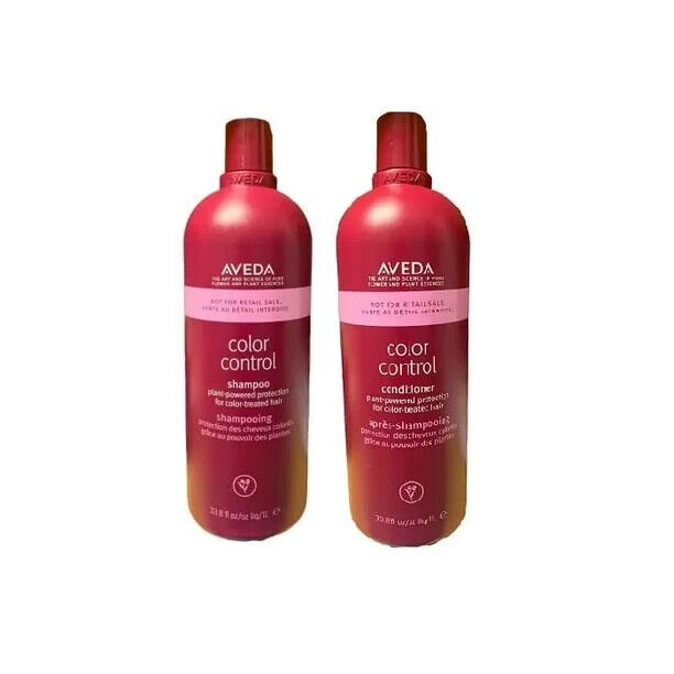Aveda Color Control Professional 33.8 oz Shampoo & 33.8 oz Conditioner W/PUMPS