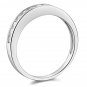 1 Ct Princess Cut Real 14k White Gold Engagement Wedding Anniversary Band Ring