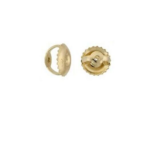 1Piece Single Replacement Screw on Screw Off Earnut Earring Back 14K Yellow Gold