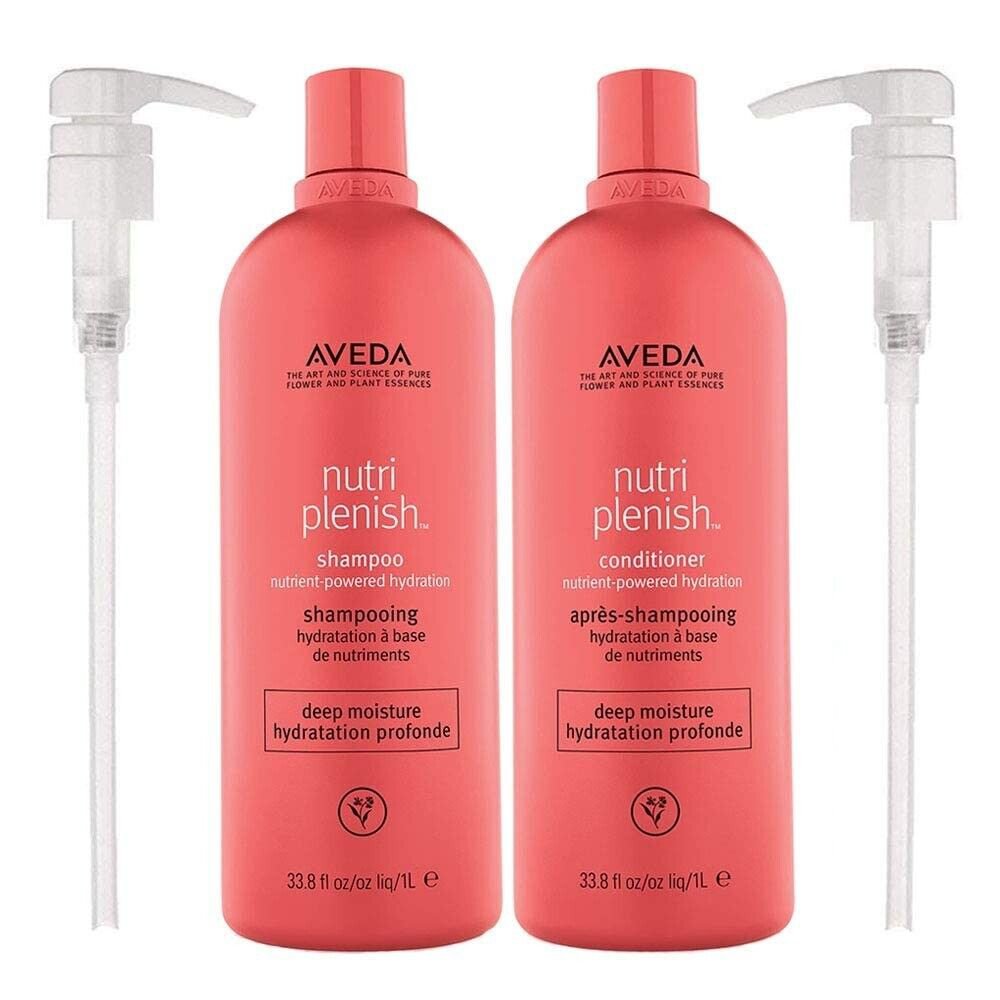 Aveda Nutriplenish Deep Moisture Shampoo & Conditioner 33.8 oz. Duo SETW/ PUMPS