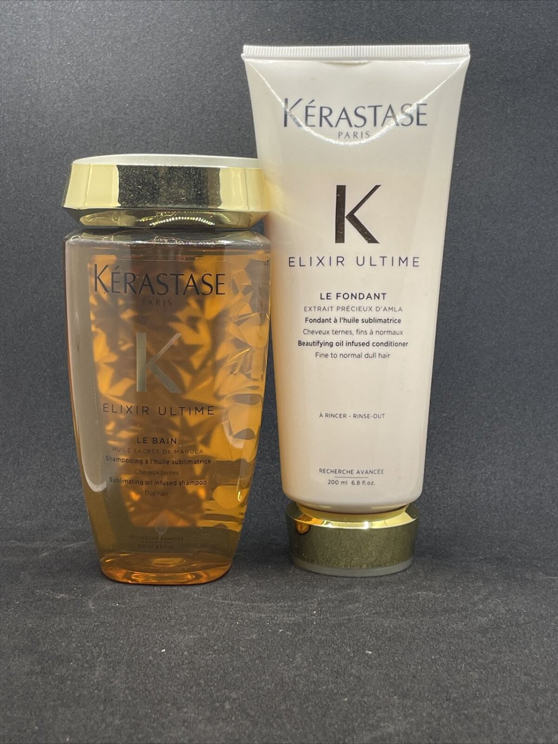 KERASTASE ELIXIR ULTIME LE BAIN AND LE FONDANT 250ml / 200ml - 8.5oz / 6.5oz