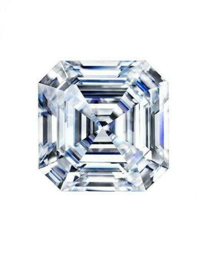 2.21CT 8MM Forever One Moissanite  Asscher Cut Loose Stone