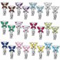 July Birthstone Butterfly Gemstone Drop Earrings 925 Sterling Silver Leverback
