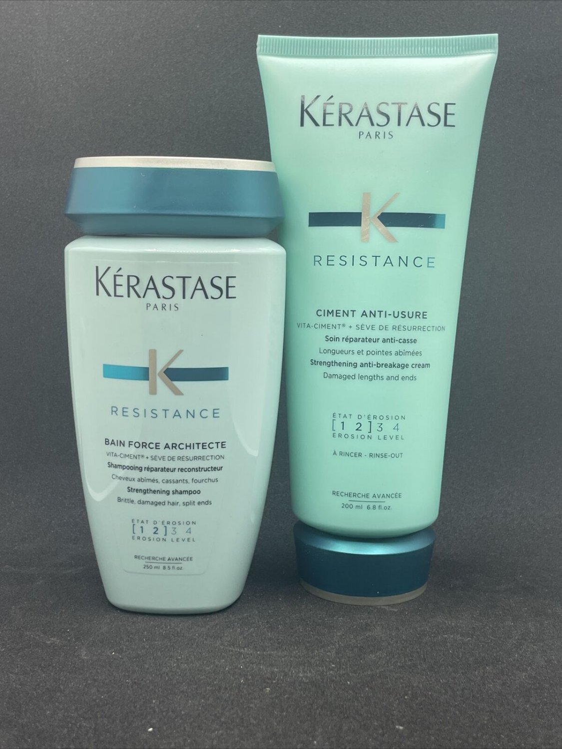 KERASTASE RESISTANCE BAIN FORCE ARCHITECTE AND CIMENT ANTI USURE 250ml / /200ml