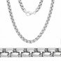 22" APPRX 59.8G 5MM ITALY Made 925 Sterling Silver Men's Heavy Chain Necklace