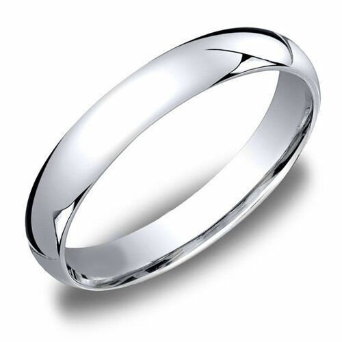14K White Gold Sterling Silver 3MM Men's/Women's Wedding Band Ring SIZE 13