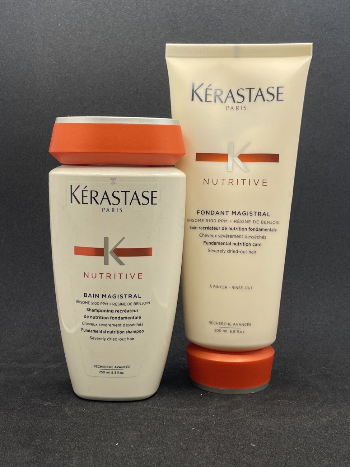 Kerastase Nutritive Bain Magistral Shampoo & Fondant Magistral , 8.5 - 6.8 Oz