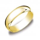 4mm 14k Yellow Gold Plated 925 Silver Men's Wedding Band Ring Size's 5-13