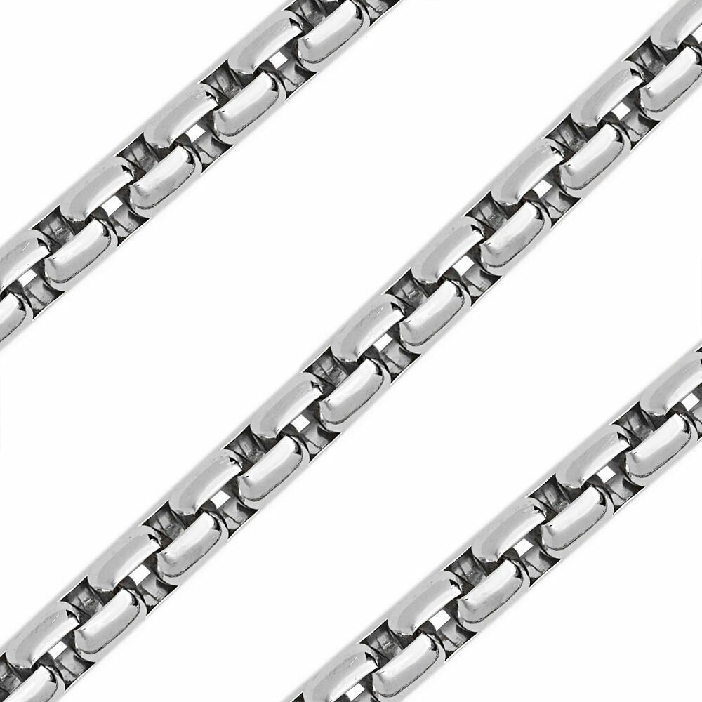 24" APPRX 65.2G 5MM ITALY Made 925 Sterling Silver Men's Heavy Chain Necklace