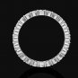 14K White Gold 4CT Sizes 5-8 Round Cut Simulated Diamond Eternity Wedding Ring
