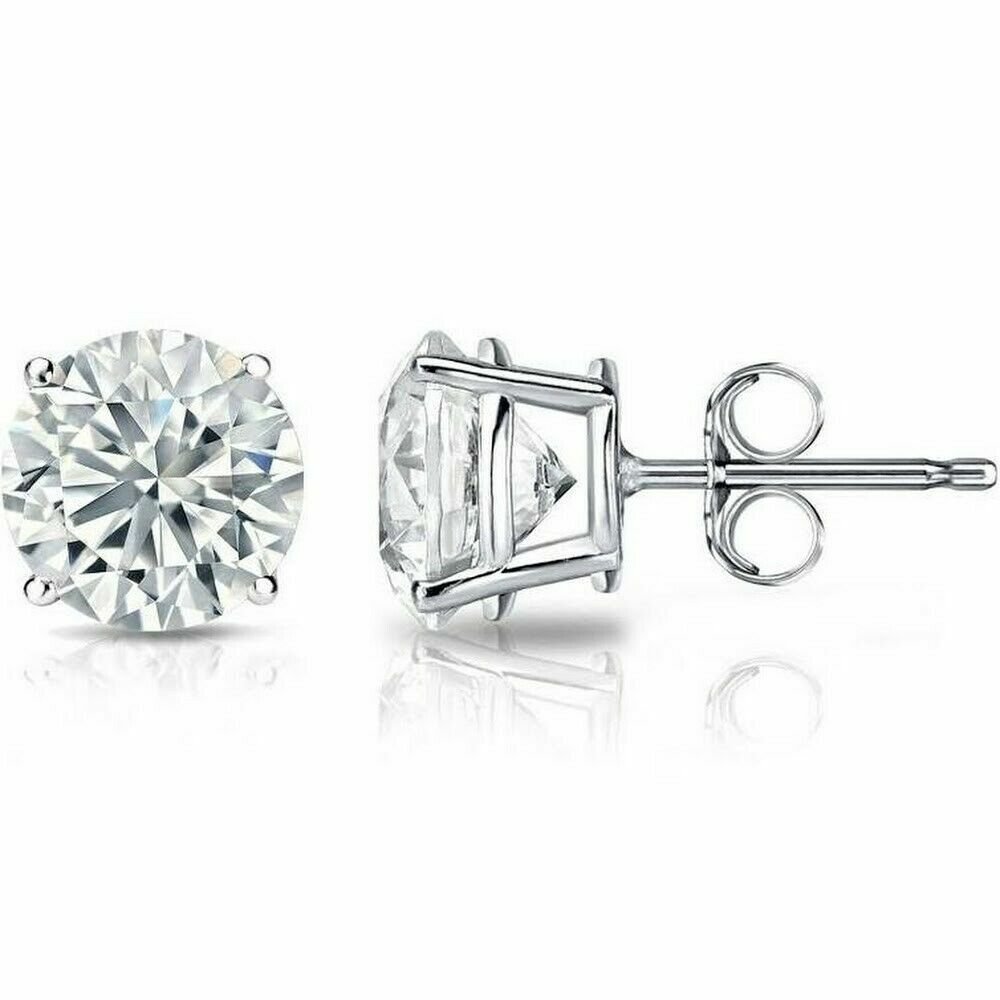 8MM WOMENS STYLISH 14K YELLOW GOLD ROUND GOLD BALL STUD EARRINGS