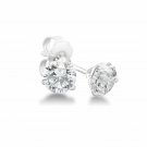14K White Gold 0.25 CARAT Diamond Martini Stud Earrings