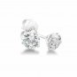 14K White Gold 0.25 CARAT Diamond Martini Stud Earrings