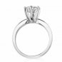 14K White Gold 4.00 CARAT Round Brilliant Cut Solitaire Engagement Ring