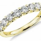 14K Yellow Gold 0.75CT Round Brilliant Cut Wedding Ring