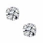 4.00CT Sterling Silver 925 Round Stud Earrings Made with Swarovski Zirconia