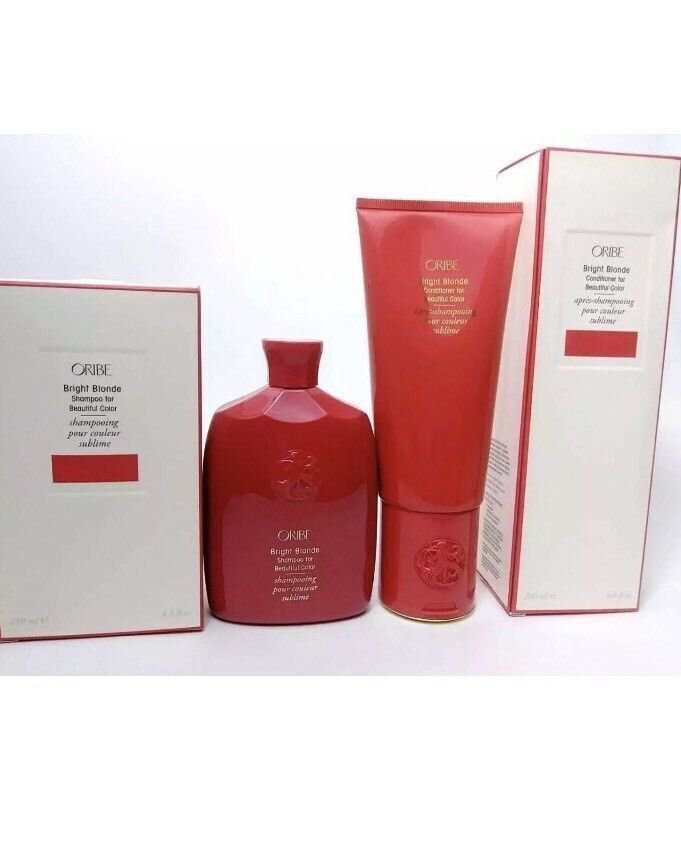 Oribe Bright Blonde Shampoo & Conditioner for Beautiful Color 8.5oz/ 6.8oz SET
