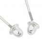 March Gemstone Flower Children's & Adult Stud Earrings 925 Sterling Silver