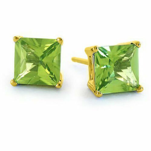 14K Yellow Gold 1CT Brilliant Brilliant Cluster Round Cut Flower Stud Earrings