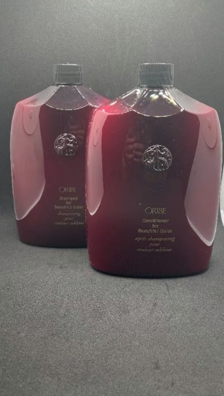 Oribe Shampoo and Conditioner for Beautiful Color 33.8oz/1 Liter Duo NFR W/PUMPS