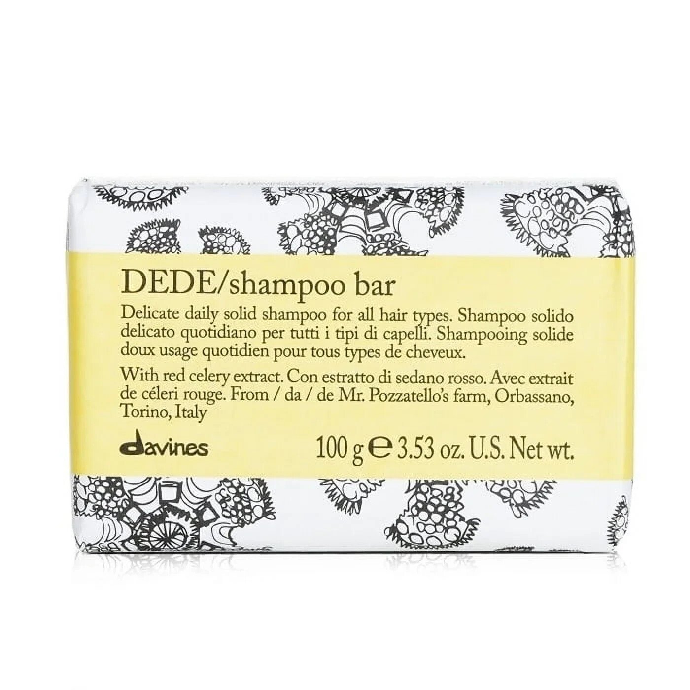 Davines Love Solid Shampoo Bar (For Coarse or Frizzy Hair) 100g/3.53oz