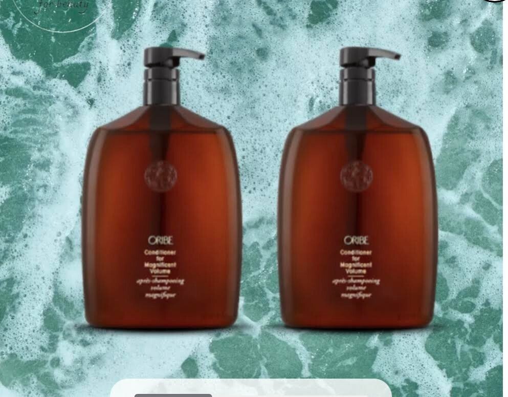 Oribe Shampoo for Magnificent Volume 33.8 oz - Pack of 2 W/PUMPS NFR/NO BOX