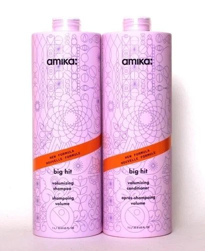 Amika BIG HIT Volumizing Shampoo & Conditioner 33.8 oz Duo Set /FAST SHIPPING