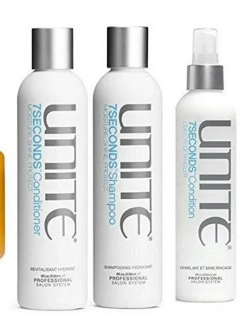 Unite 7seconds Shampoo, Conditioner 8 Oz Duo, United Leave In Detangler FastShip