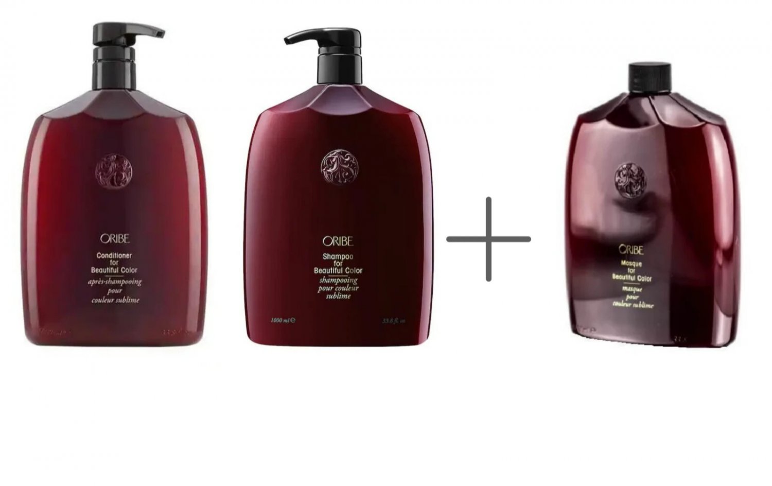 Oribe Shampoo, Conditioner and Masque for Beautiful Color (33.4 fl oz ) W/3PUMPS