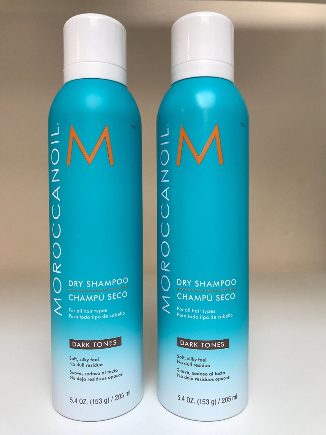 2 PK Moroccanoil Dry Shampoo Dark Tones 5.4oz/205ml FAST SHIP