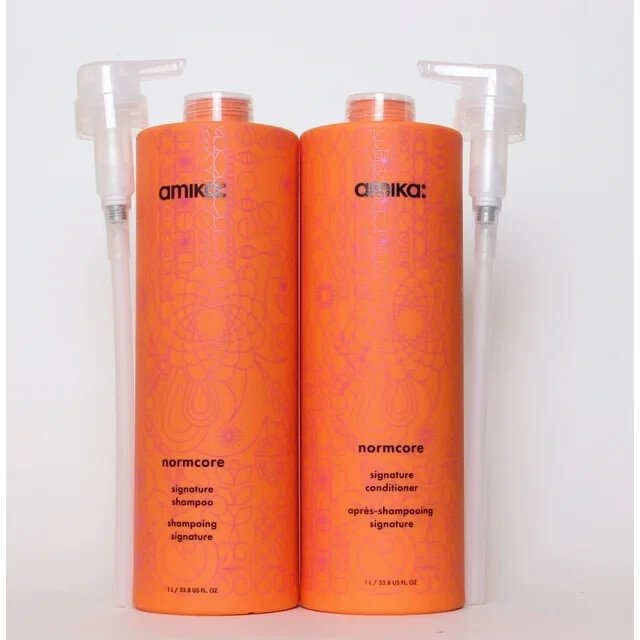 Amika Normcore Signature Shampoo and Conditioner 33.8oz W/pumps