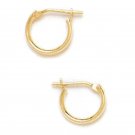 Children/Babies 14K Solid Yellow Gold Classic Hoop Earrings
