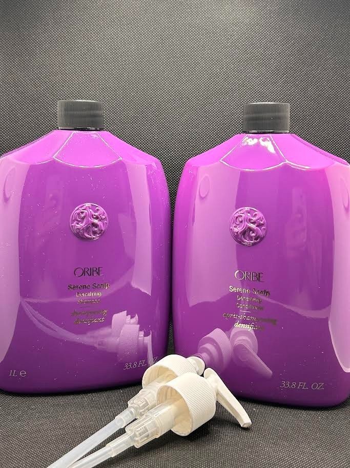 ORIBE Serene Scalp Densifying Shampoo and Conditioner 1L 33.8 FL OZ W/PUMPS