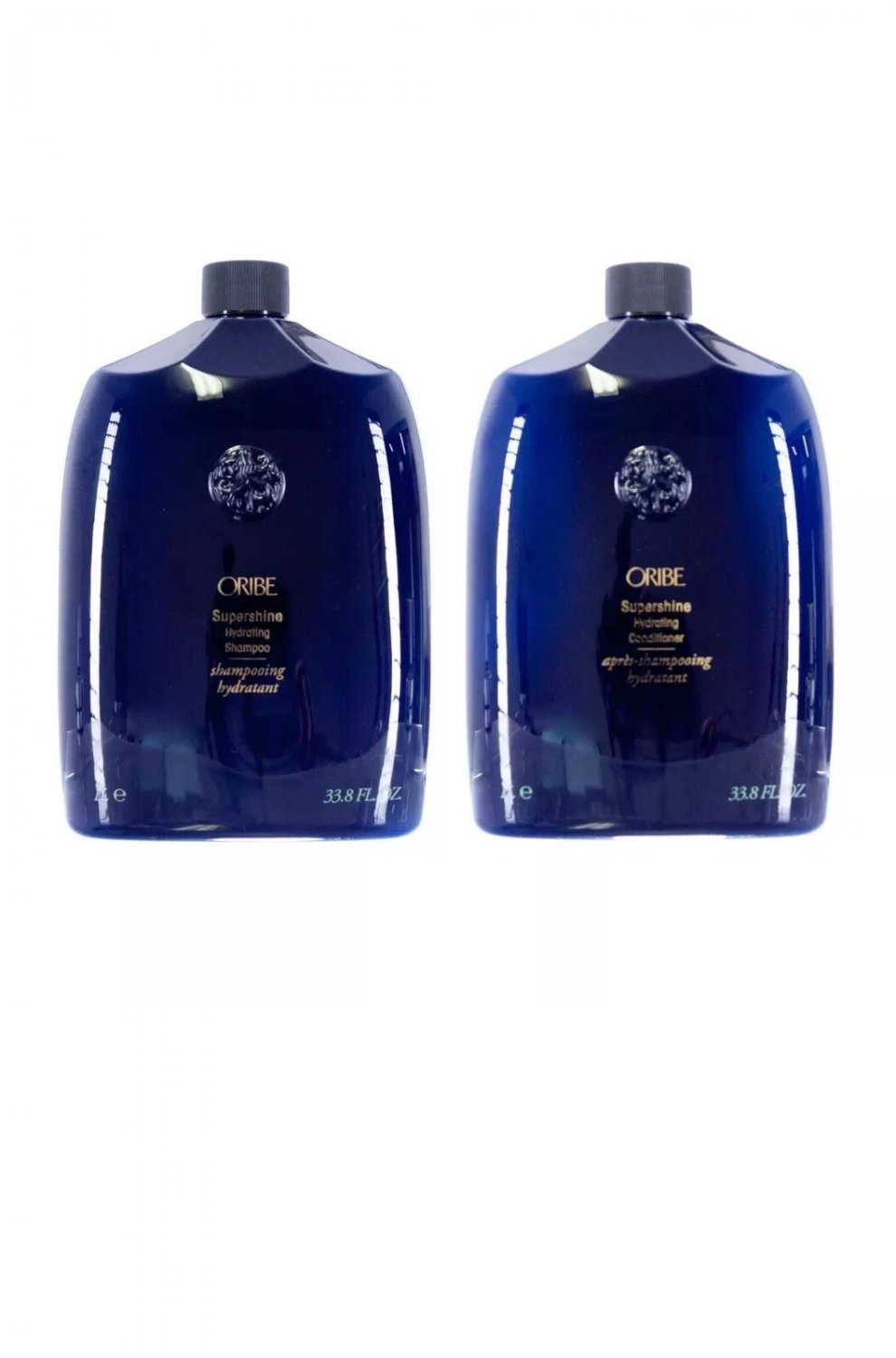 Oribe Supershine Hydrating Shampoo & Conditioner 33.8oz ea. W/ Universal Pumps